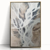 Aerial River Flow – Dynamic Abstract Nature Motion Wall Art