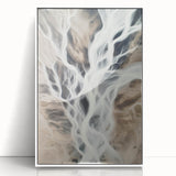 Aerial River Flow – Dynamic Abstract Nature Motion Wall Art