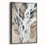 Aerial River Flow – Dynamic Abstract Nature Motion Wall Art