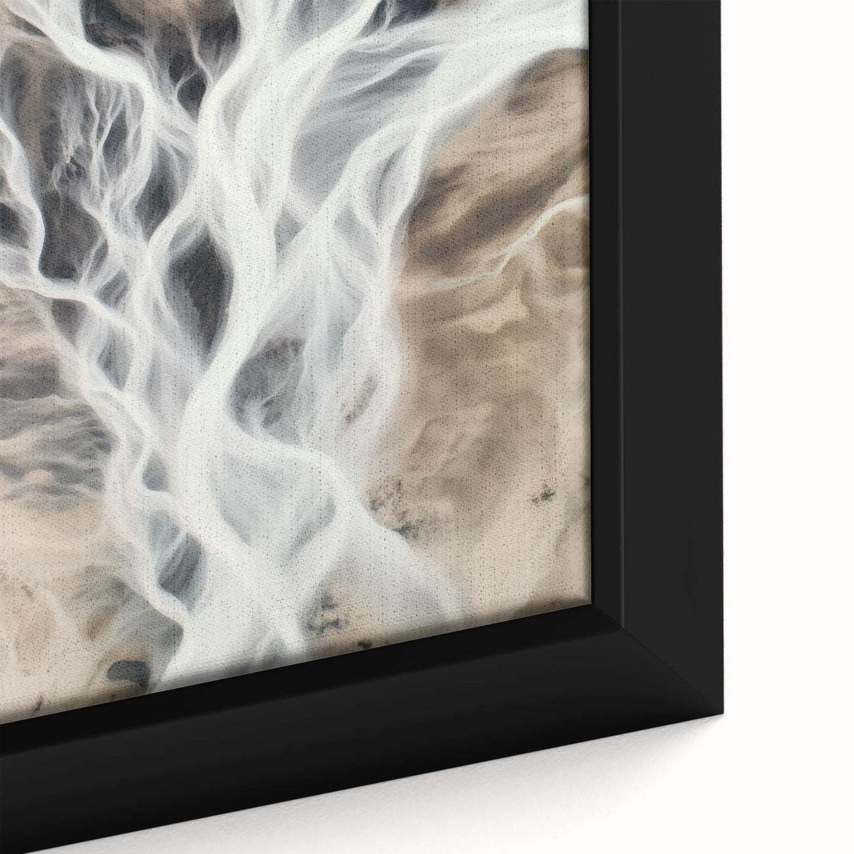 Aerial River Flow – Dynamic Abstract Nature Motion Wall Art