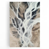 Aerial River Flow – Dynamic Abstract Nature Motion Wall Art