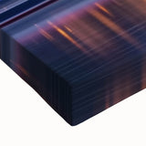 Close-up of a stretched canvas showcasing a vibrant landscape featuring a majestic castle, surrounded by lush greenery and a clear blue sky, perfect for home decor.