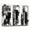 Black and White Abstract Triptych Wall Art – Framed & Canvas