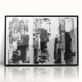 Black and White Abstract Triptych Wall Art – Framed & Canvas