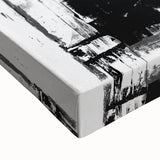 Black and White Abstract Triptych Wall Art – Framed & Canvas