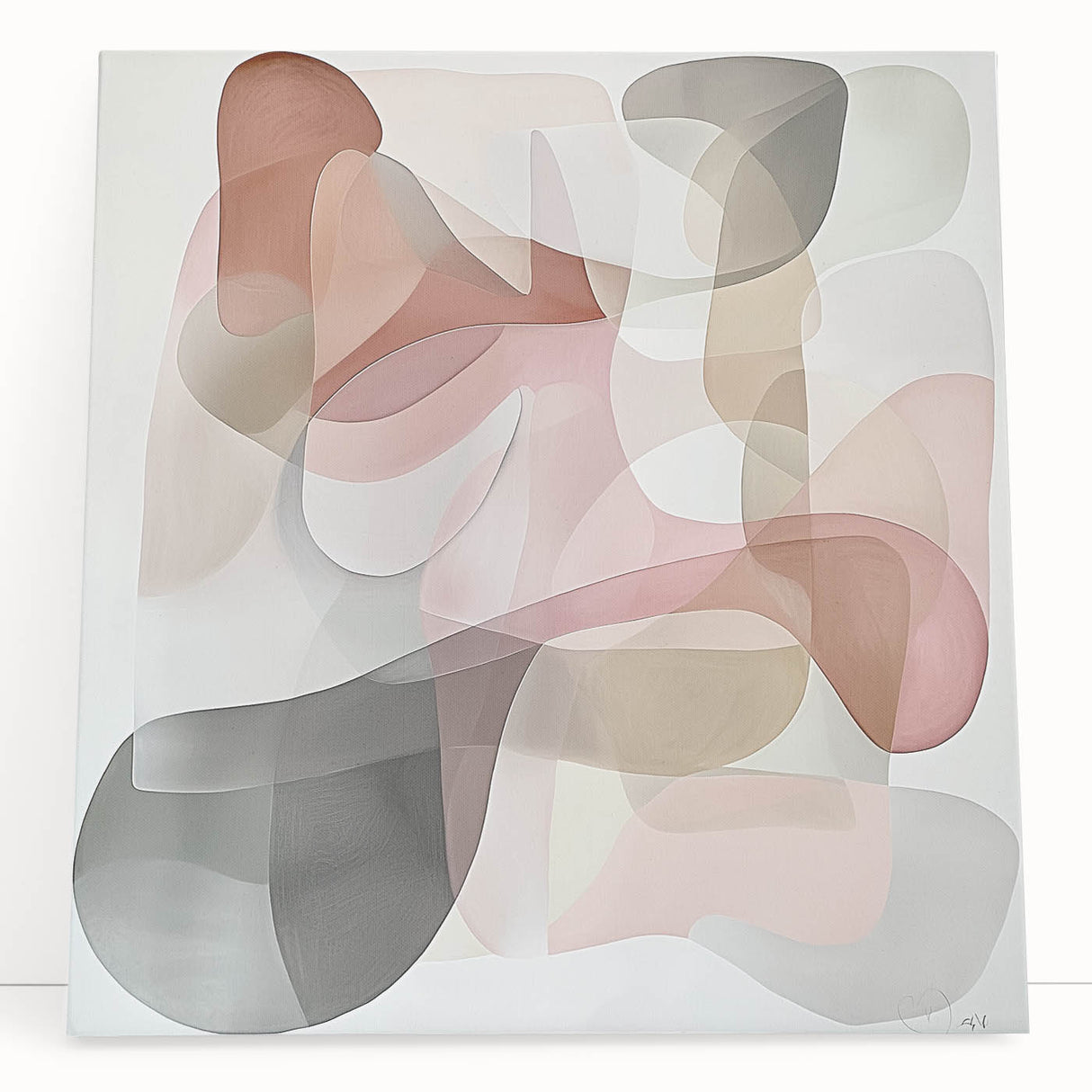 Abstract geometric canvas art in vibrant colors, featuring dynamic shapes and lines. Perfect for modern home decor, adding a contemporary touch to any room.