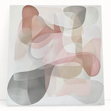 Abstract geometric canvas art in vibrant colors, featuring dynamic shapes and lines. Perfect for modern home decor, adding a contemporary touch to any room.