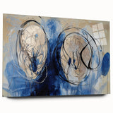 Abstract acrylic glass artwork showcasing vibrant splatters in a side view, perfect for modern home decor. The piece features a mix of bold colors and fluid shapes, adding a dynamic touch to any interior setting. Ideal for art enthusiasts seeking unique wall displays.