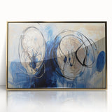 Framed acrylic artwork titled "Abstract Splatters" featuring vibrant gold and multicolored splashes on a textured background, ideal for modern home decor.