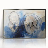Framed acrylic artwork showcasing abstract silver splatters on a textured background, adding a modern touch to home decor. Perfect for contemporary art enthusiasts.