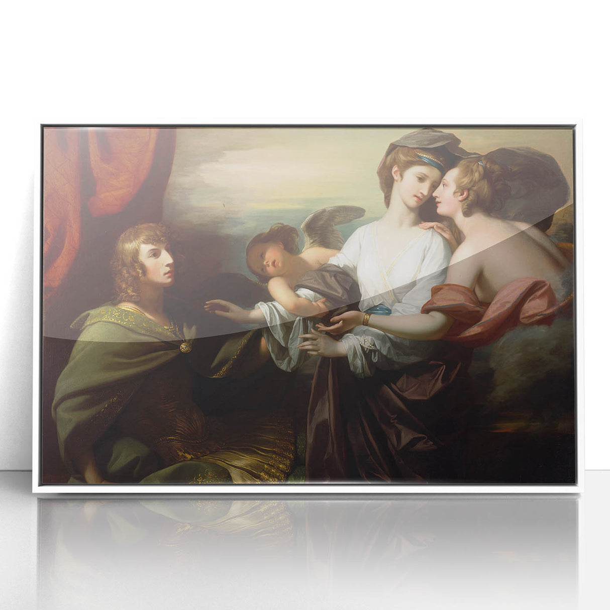 Neoclassical Art Print of Helen Brought to Paris - West's Classic Scene