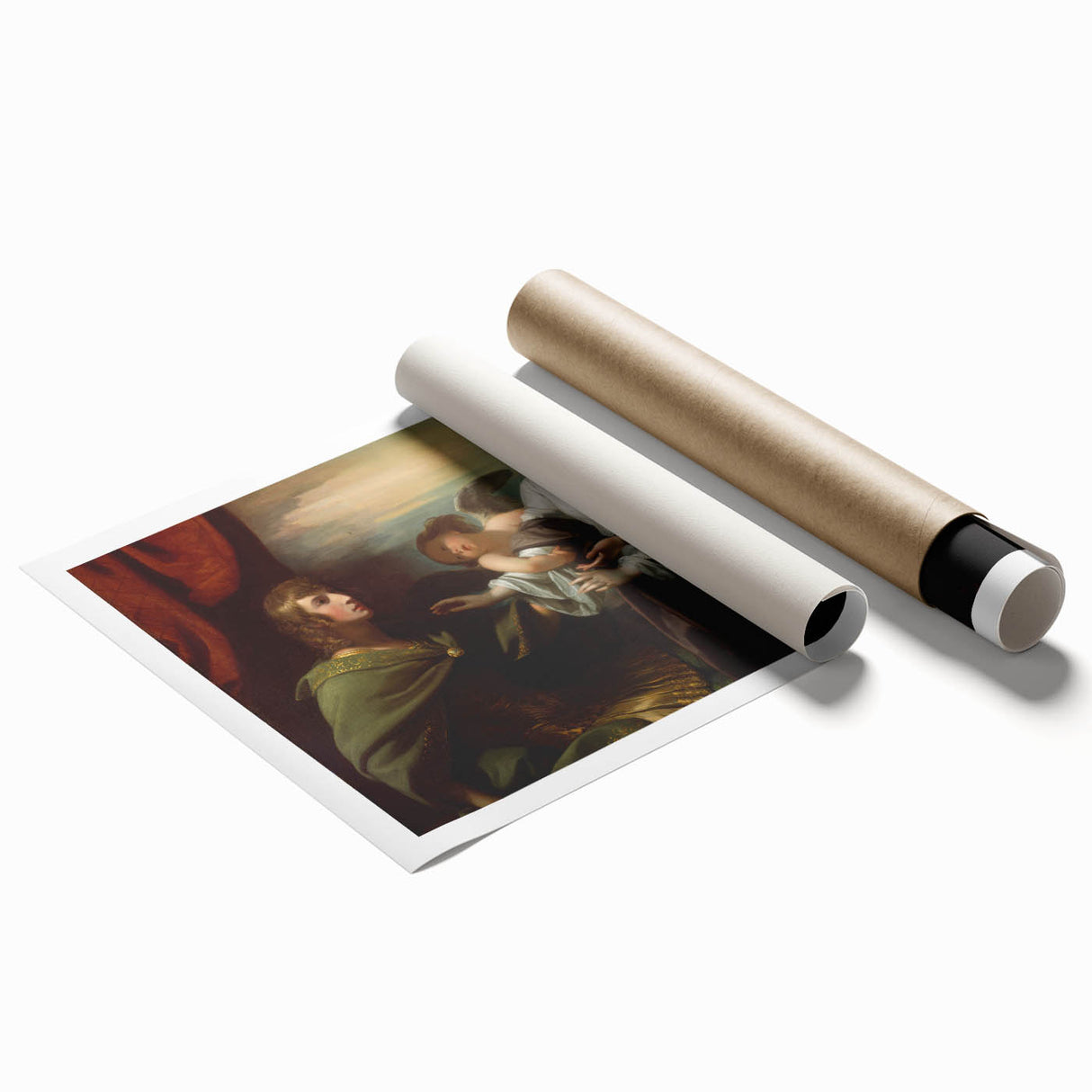 Neoclassical Art Print of Helen Brought to Paris - West's Classic Scene