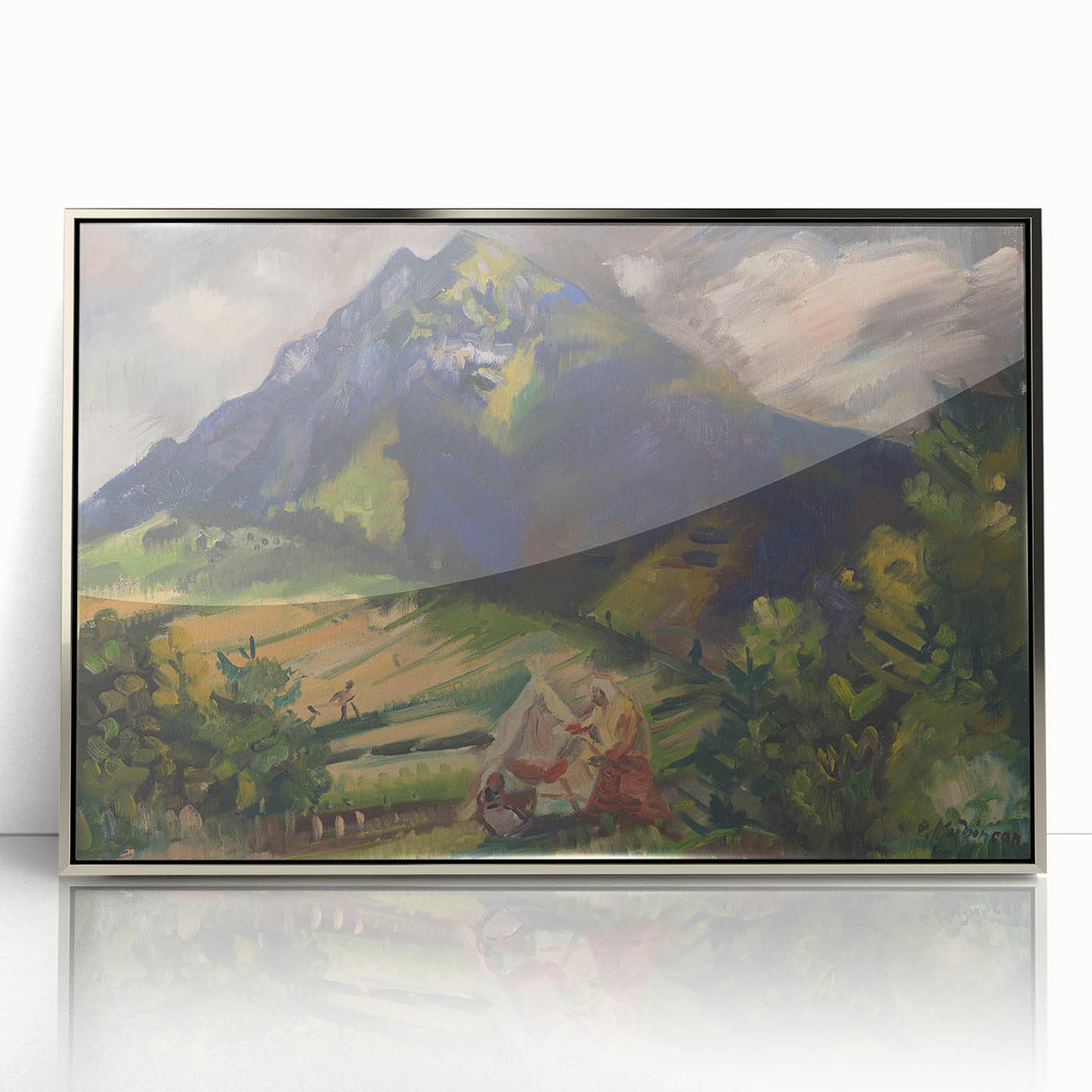 Expressionist Mountain Scene – Choc by Arnold Peter Weisz-Kubínčan