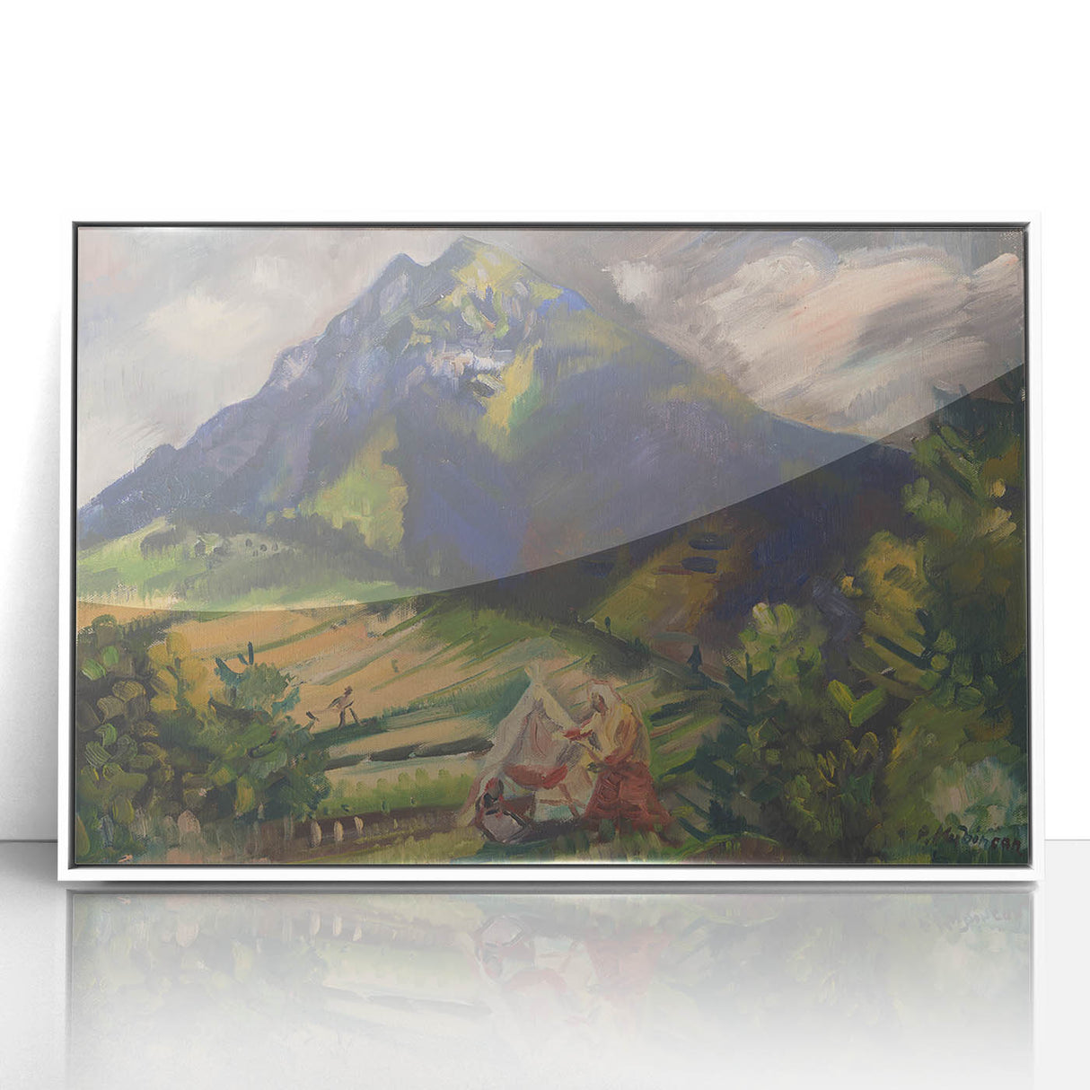 Expressionist Mountain Scene – Choc by Arnold Peter Weisz-Kubínčan