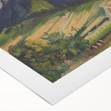 Expressionist Mountain Scene – Choc by Arnold Peter Weisz-Kubínčan