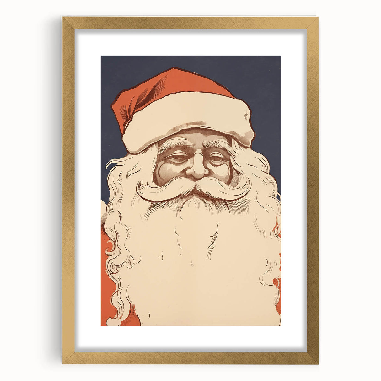 Vintage Santa Claus – Retro Christmas Art Prints