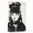 Édouard Manet's Berthe Morisot (In Black) - Impressionist Portrait Print