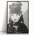 Édouard Manet's Berthe Morisot (In Black) - Impressionist Portrait Print