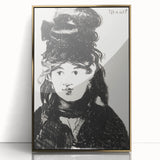 Édouard Manet's Berthe Morisot (In Black) - Impressionist Portrait Print