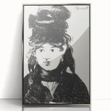 Édouard Manet's Berthe Morisot (In Black) - Impressionist Portrait Print