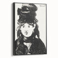 Édouard Manet's Berthe Morisot (In Black) - Impressionist Portrait Print