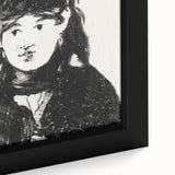 Édouard Manet's Berthe Morisot (In Black) - Impressionist Portrait Print