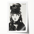Édouard Manet's Berthe Morisot (In Black) - Impressionist Portrait Print