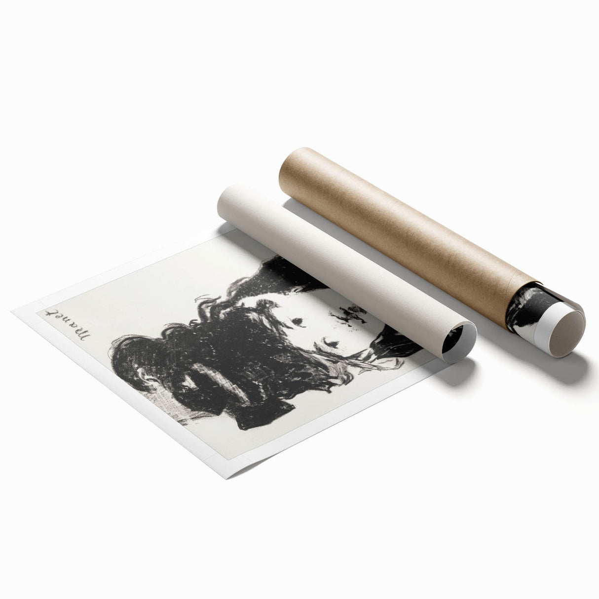 Édouard Manet's Berthe Morisot (In Black) - Impressionist Portrait Print