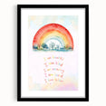 Nursery Wall Art – Inspirational Rainbow Print for Kids' Rooms