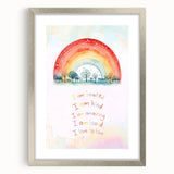 Nursery Wall Art – Inspirational Rainbow Print for Kids' Rooms