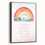 Nursery Wall Art – Inspirational Rainbow Print for Kids' Rooms