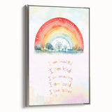 Nursery Wall Art – Inspirational Rainbow Print for Kids' Rooms