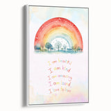Nursery Wall Art – Inspirational Rainbow Print for Kids' Rooms
