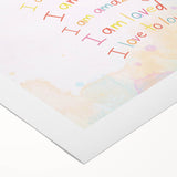 Nursery Wall Art – Inspirational Rainbow Print for Kids' Rooms