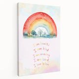 Nursery Wall Art – Inspirational Rainbow Print for Kids' Rooms