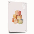 Colorful Wooden Blocks Nursery Wall Art – Baby Room Decor Prints