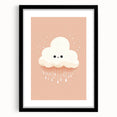 Children's Wall Art Prints - Cute Cloud Minimalist Nursery Decor
