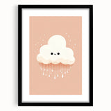 Children's Wall Art Prints - Cute Cloud Minimalist Nursery Decor