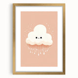 Children's Wall Art Prints - Cute Cloud Minimalist Nursery Decor