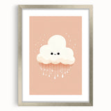 Children's Wall Art Prints - Cute Cloud Minimalist Nursery Decor