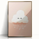 Children's Wall Art Prints - Cute Cloud Minimalist Nursery Decor
