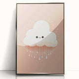 Children's Wall Art Prints - Cute Cloud Minimalist Nursery Decor
