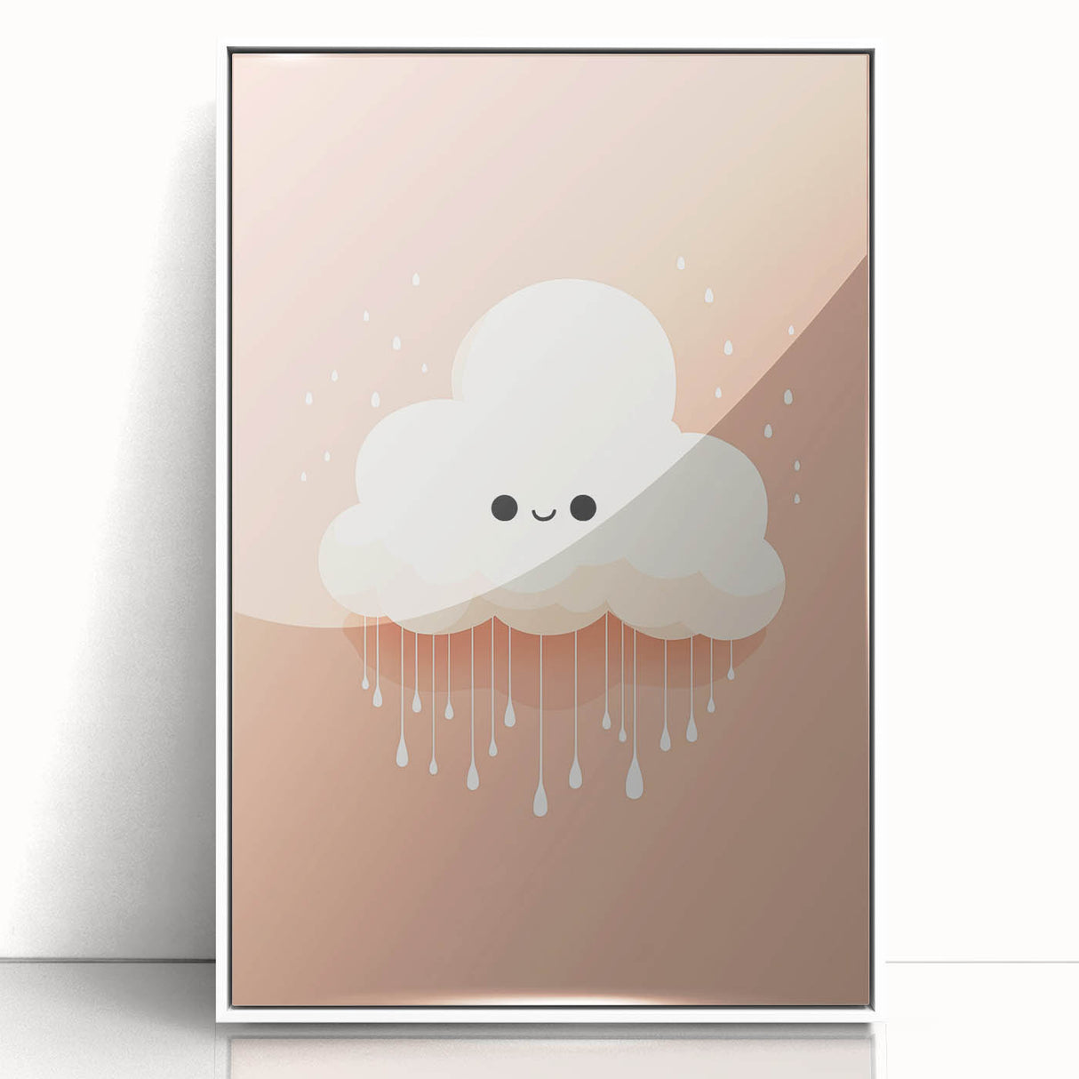 Children's Wall Art Prints - Cute Cloud Minimalist Nursery Decor
