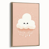 Children's Wall Art Prints - Cute Cloud Minimalist Nursery Decor