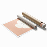 Children's Wall Art Prints - Cute Cloud Minimalist Nursery Decor