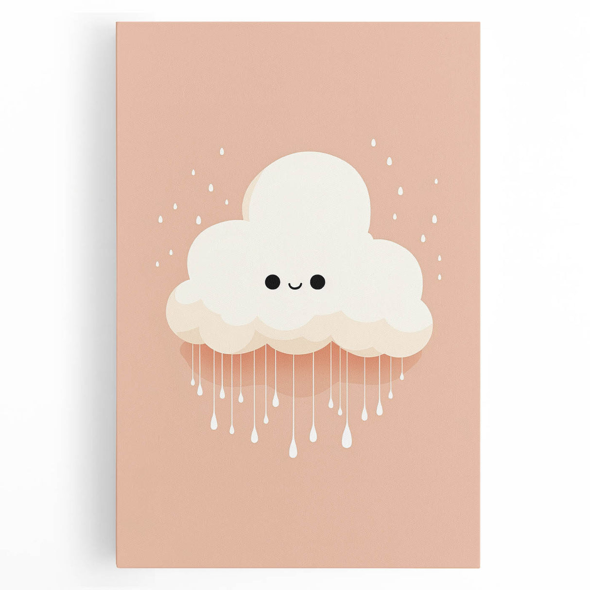 Children's Wall Art Prints - Cute Cloud Minimalist Nursery Decor