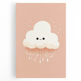Children's Wall Art Prints - Cute Cloud Minimalist Nursery Decor