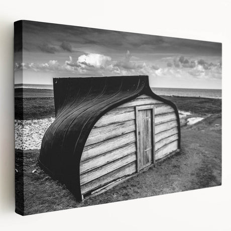 Stretched canvas showcasing a vibrant landscape barn scene, featuring rich colors and detailed textures, ideal for farmhouse decor and rustic interiors.