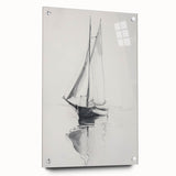 Acrylic landscape artwork displayed from the side, showcasing vibrant colors and intricate details, pinned for secure presentation against a neutral backdrop.