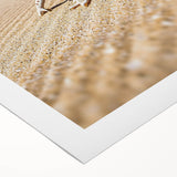 Desert landscape rolled canvas art showcasing vibrant hues of orange and yellow, featuring textured details and packaged securely in a protective tube for easy shipping.